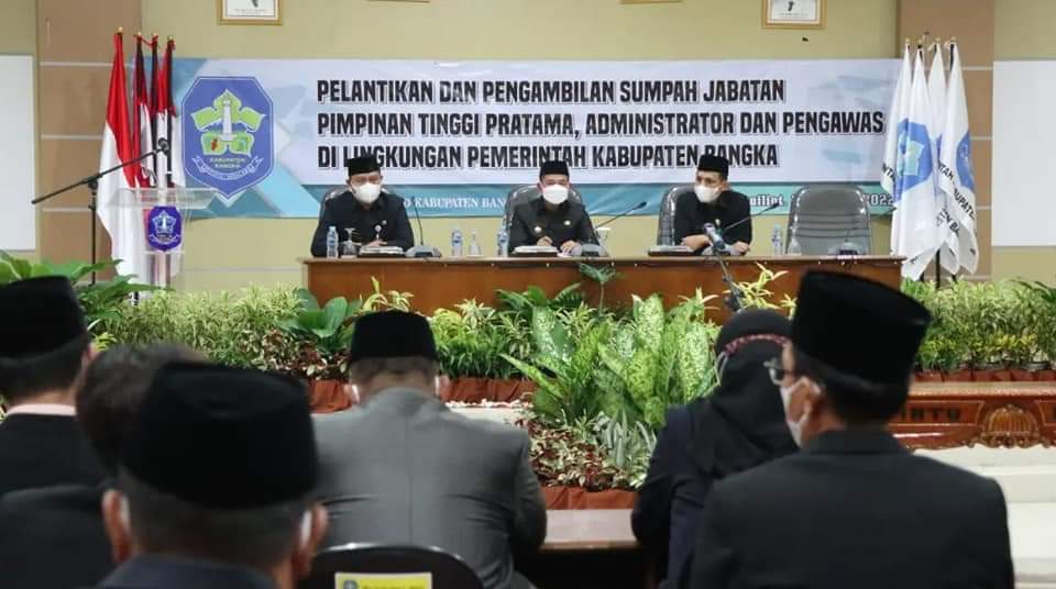 Awal Tahun 2022 Pemkab Bangka Rombak 10 OPD
