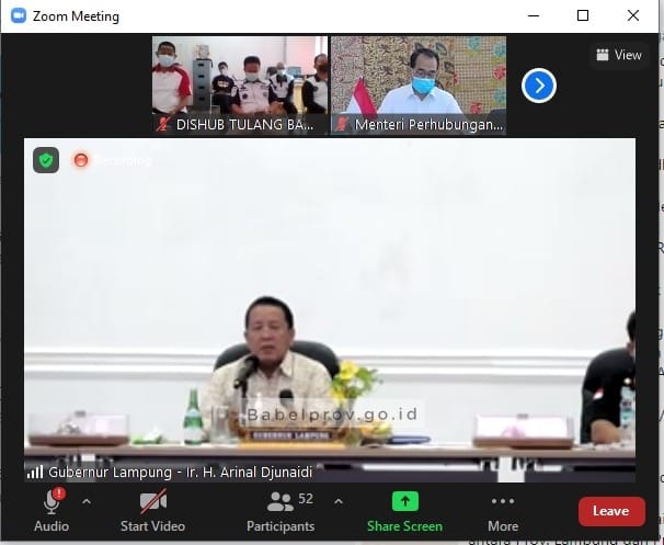 Menteri Perhubungan Budi Karya Sumadi Dukung Rencana Usulan Konektivitas Angkutan Penyeberangan Antara Babel dan Lampung