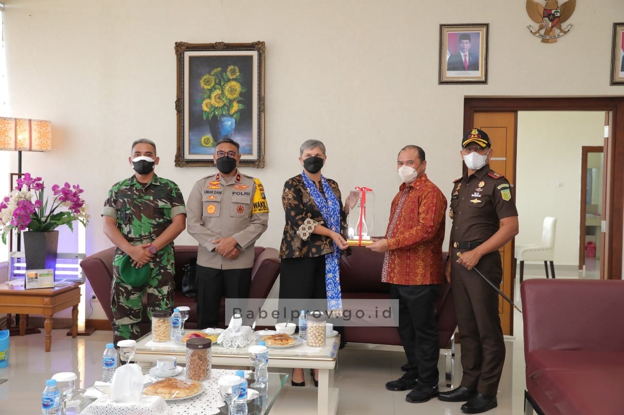 Gubernur Erzaldi Terima Dubes Australia Kunjungi Kota Muntok Untuk Bangun Monumen Peringatan Perang Dunia Ke II
