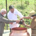 Tanah Bukit Menumbing dan air dari Bukit Mangkol dibawa ke kawasan Titik Nol IKN,Begini penjelasannya