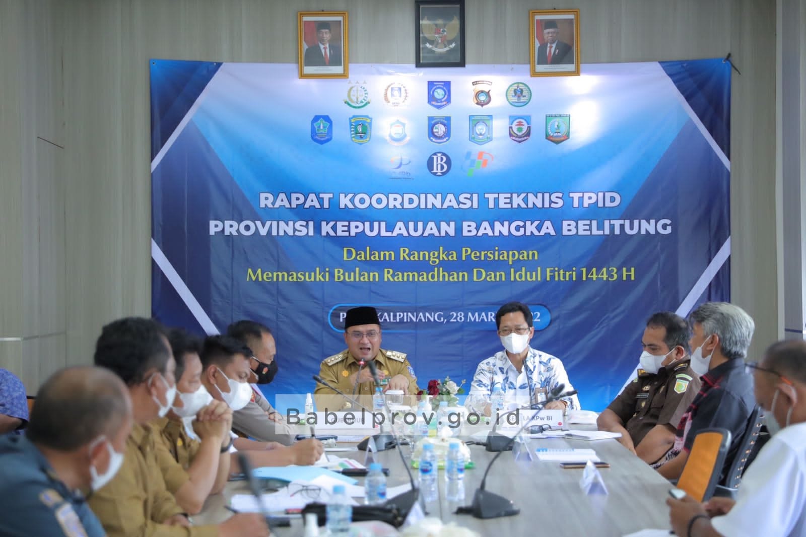 Forkopimda Rakornis dengan TPID Babel, Erzaldi Pastikan Kesediaan Bahan Pokok Aman Jelang HBKN 2022