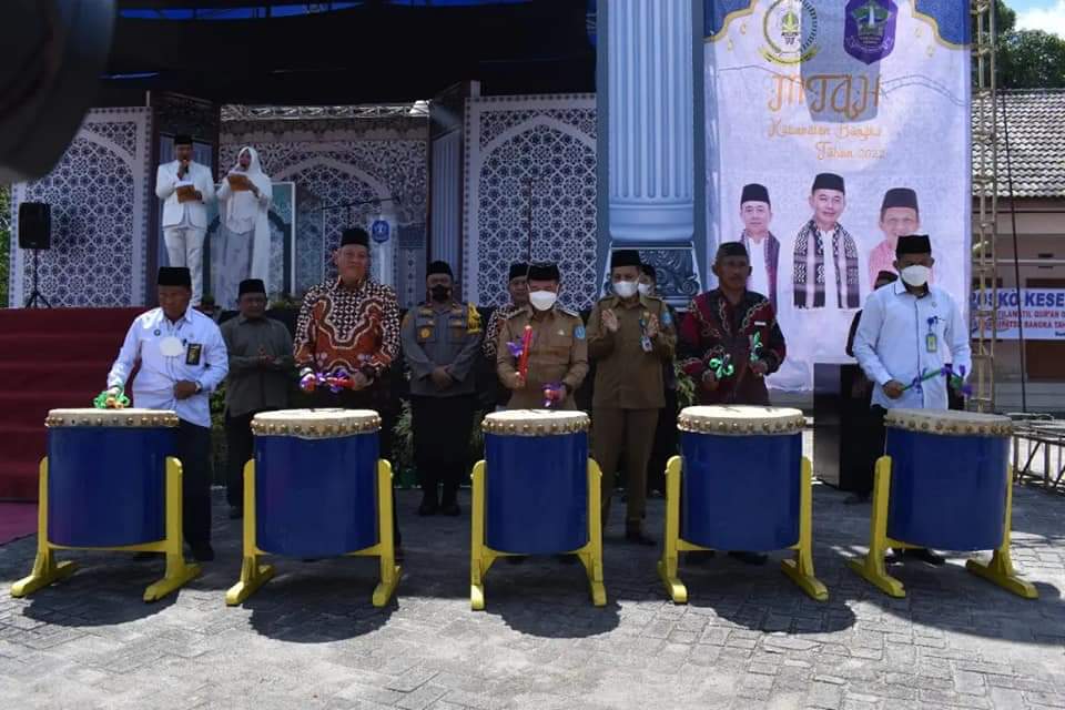 Diikuti 331 Kafilah, Bupati Bangka Resmikan Buka MTQH Tahun 2022