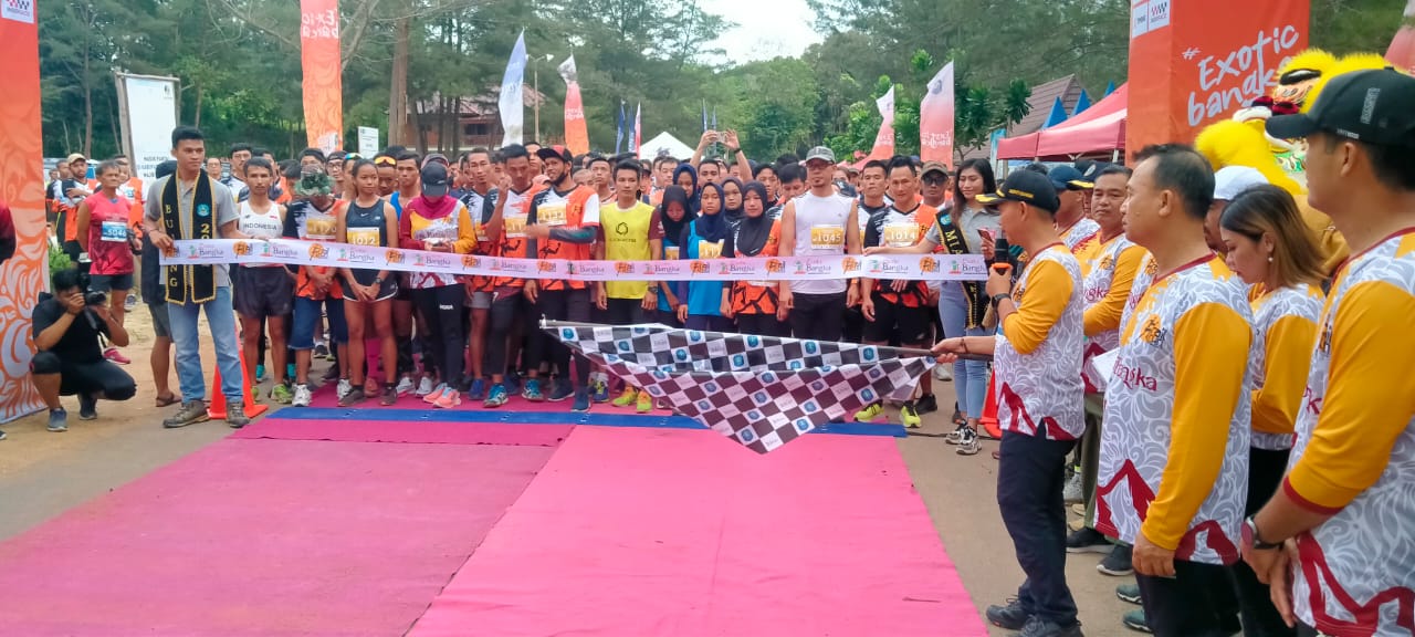 Ratusan Pelari Sukses Taklukkan Trail Run Exotic Bangka 2022