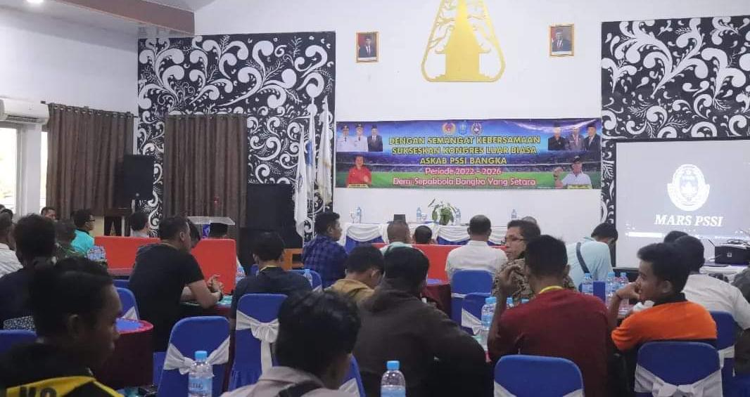 Askab PSSI Bangka Gelar KLB, Rozali Terpilih Ketua Periode 2022-2026