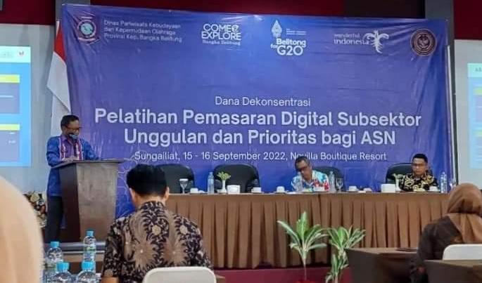 Disparbudkepora Babel Gelar Pelatihan Pemasaran Digital bagi ASN