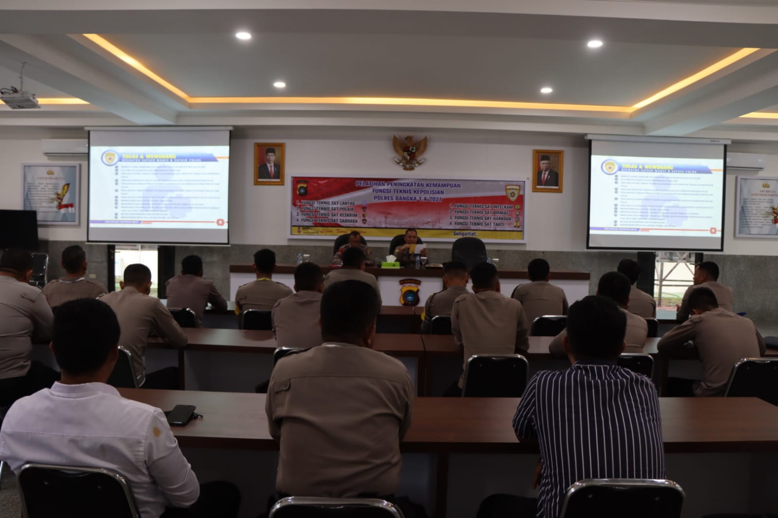 Tingkatkan Kemampuan Difungsi Teknis, 30 Personil Polres Bangka Ikuti Pelatihan