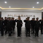 Peringati Hari Kesaktian Pancasila, Polres Bangka Ikuti Upacara Virtual