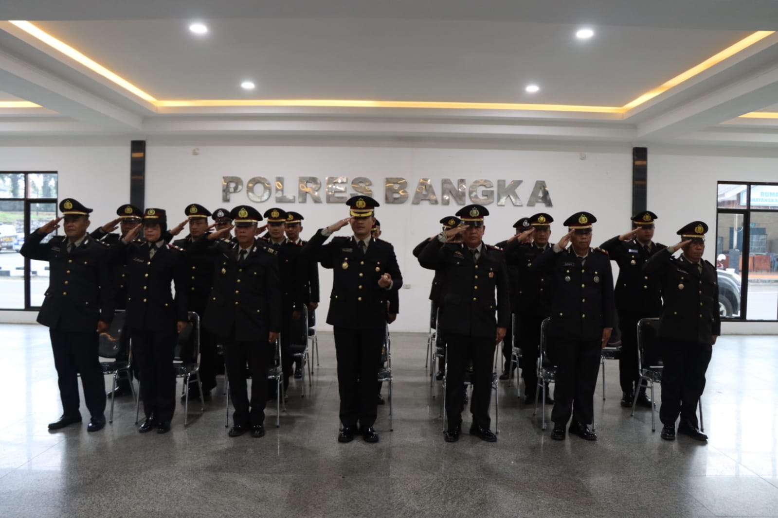 Peringati Hari Kesaktian Pancasila, Polres Bangka Ikuti Upacara Virtual