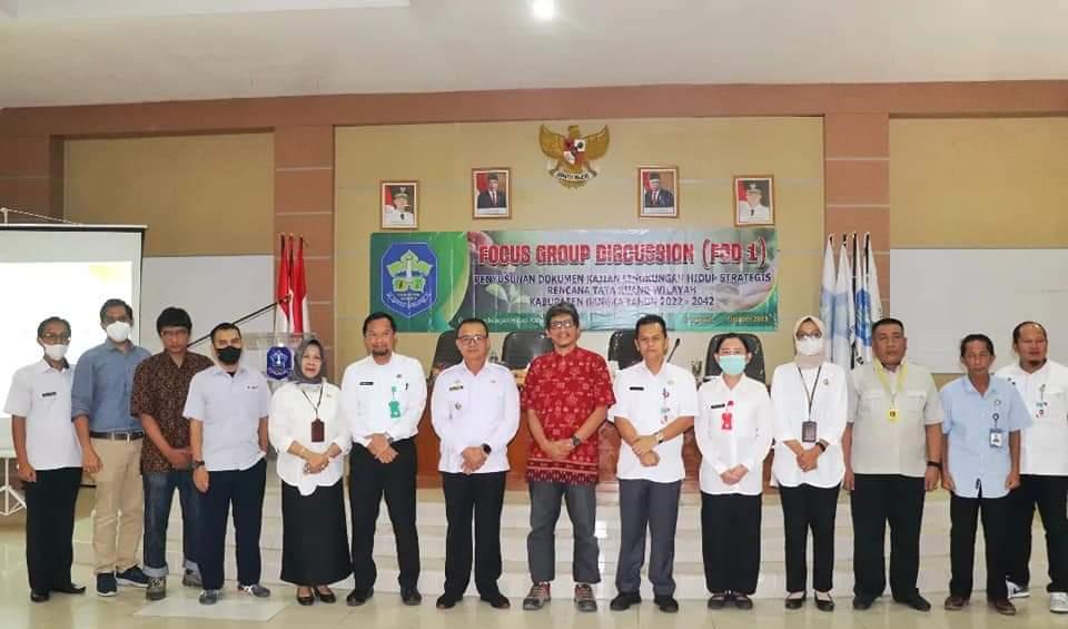 Syahbudin Buka FGD KLHS RTRW Bangka Tahun 2022-2024