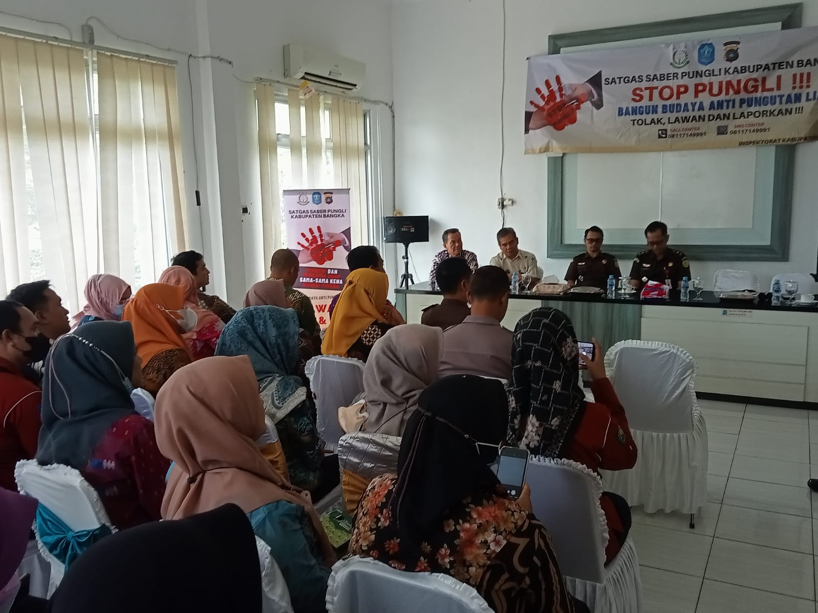 Cegah Pungli, Polres Bangka Gelar Sosialisasi di Kantor Dukcapil