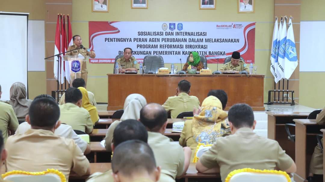 Bupati Bangka Sebut Reformasi Birokrasi Adalah Perubahan Mind Set