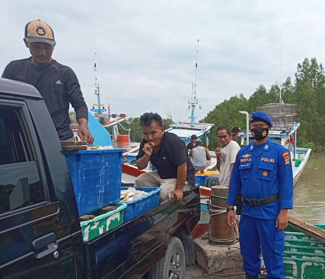 Sambang Masyarakat Nelayan, Kasat Polairud Polres Bangka Himbau Nelayan Waspada Saat Melaut