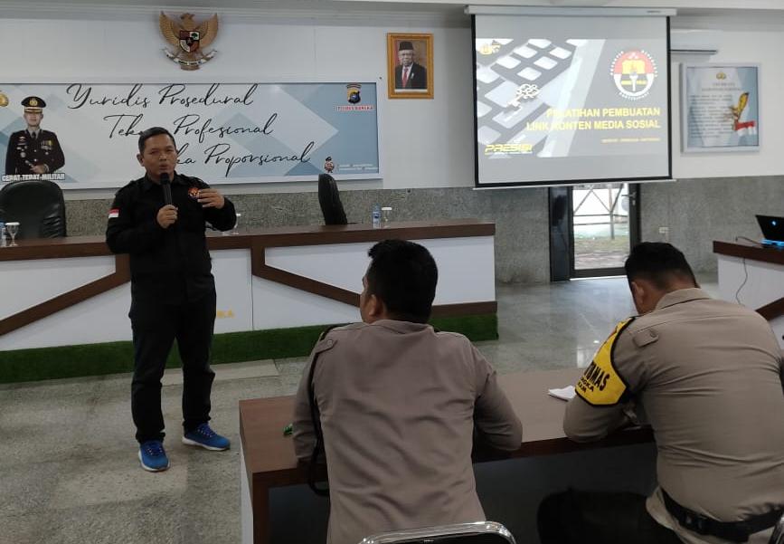 Polres Bangka Beri Pelatihan Buat Konten Kreatif Saat Giat di Lapangan