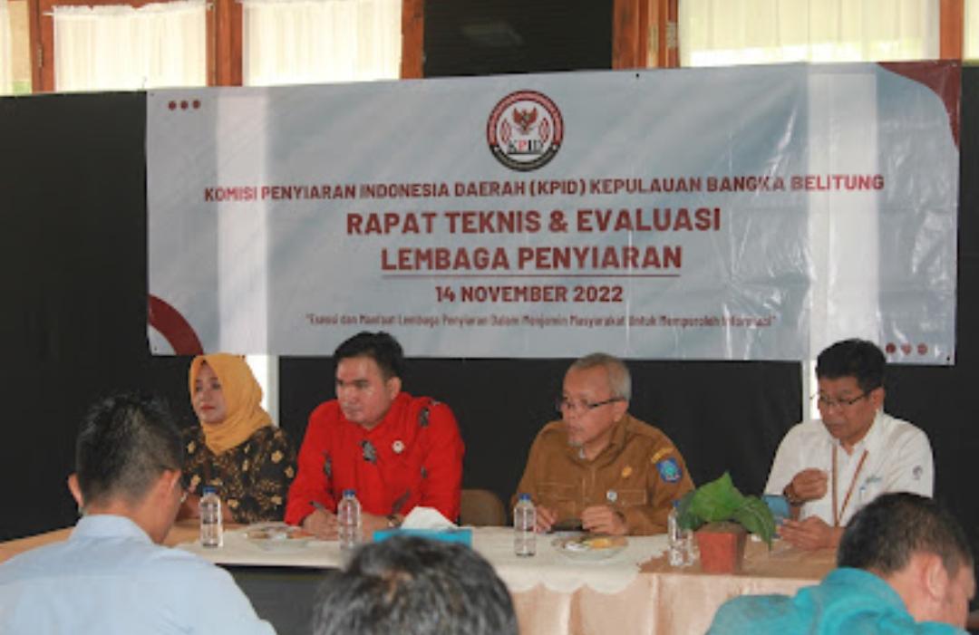 Kumpulkan Radio Sebabel, KPID Babel Gelar Kegiatan Rapat Teknis dan Evaluasi di Batu bedaun,Begini penjelasannya