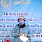 Ketua BKOW Sri Utami Tumbuhkan Kesadaran Tidak Buang Sampah Sembarangan Lewat Kegiatan Bersih-Bersih Pantai