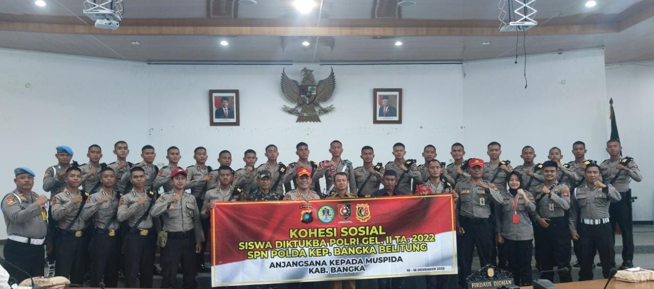 Siswa Latja SPN Bangka Belitung Lakukan Anjangsana Dengan Ketua DPRD Bangka dan Wabup Bangka