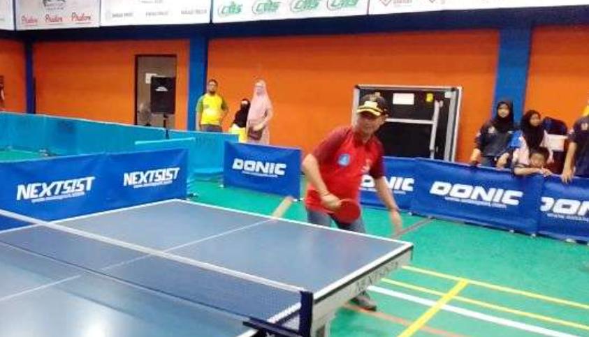 Buka Kejuaraan Tenis Meja Bupati Cup 2022, Mulkan : Gunakan Momen Ini Sebaik baiknya