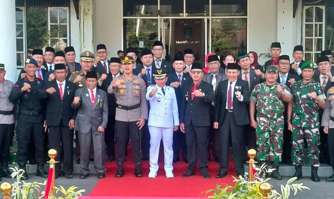 Bersama Unsur Forkopimda, Pemkab Bangka Gelar Upacara Hari Bela Negara ke 74