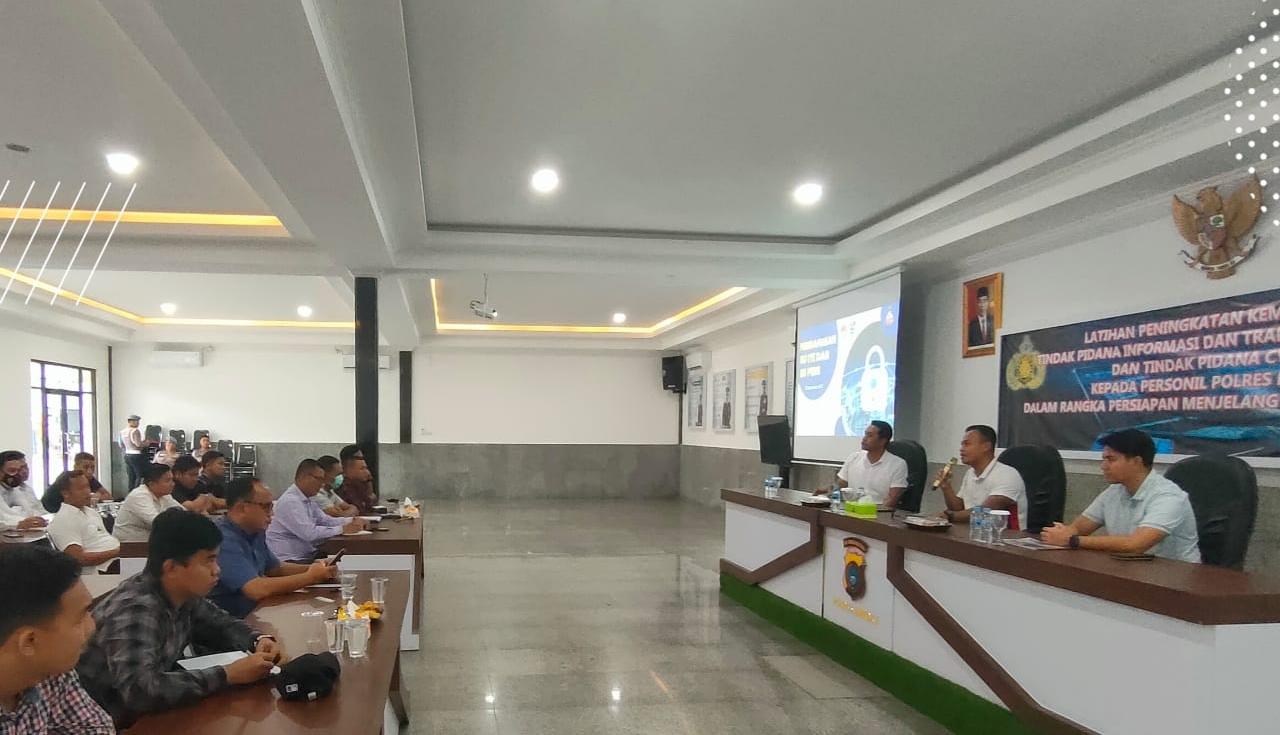 Jelang Tahun Politik 2024, Polres Bangka Lakukan Pelatihan Peningkatan Kemampuan SDM