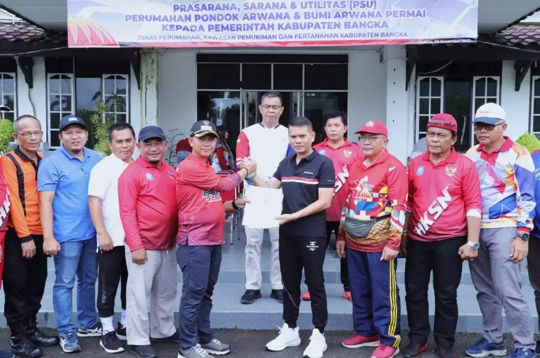 Pemkab Bangka Terima Bantuan 2.000 Unit PSU Dari PT. GIBSI HMS