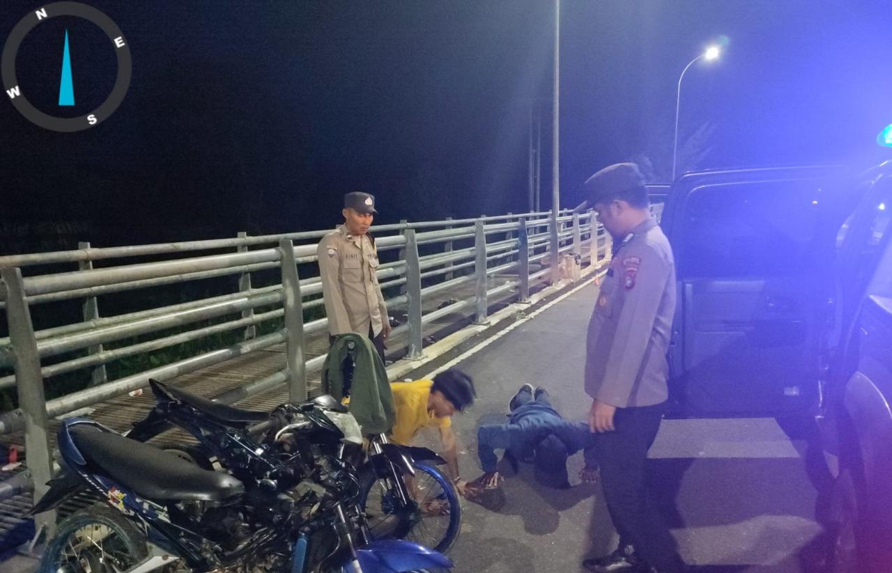 Polsek Merawang Gelar Patroli Atasi Aksi Balap Liar