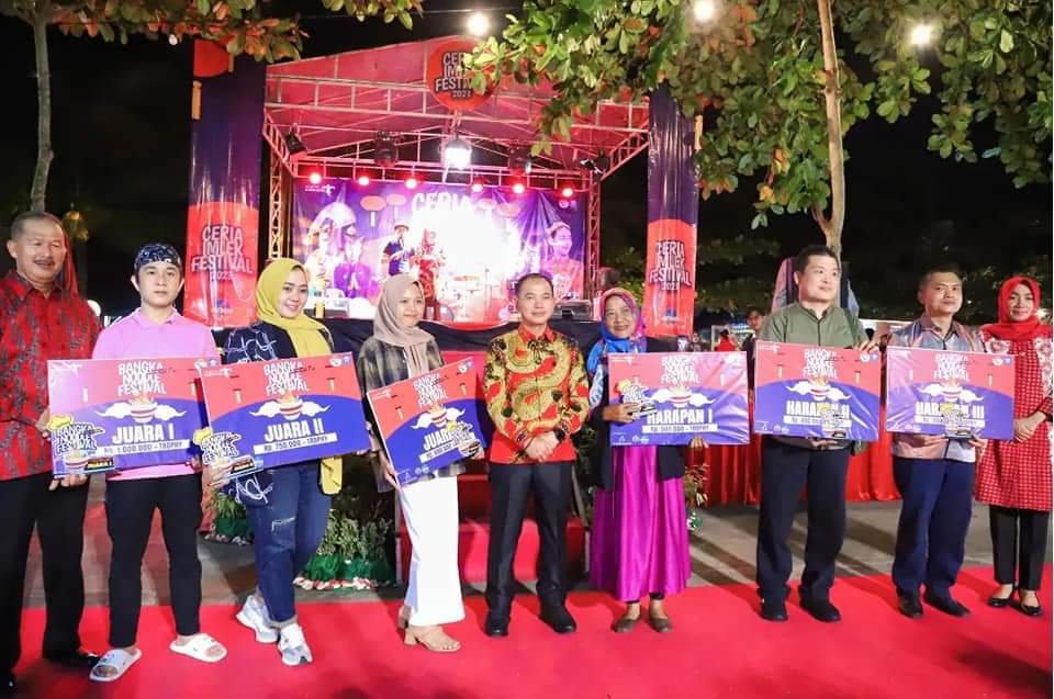 Digelar 3 Hari, Ceria Imlek Festival 2023 Resmi Ditutup Bupati Bangka