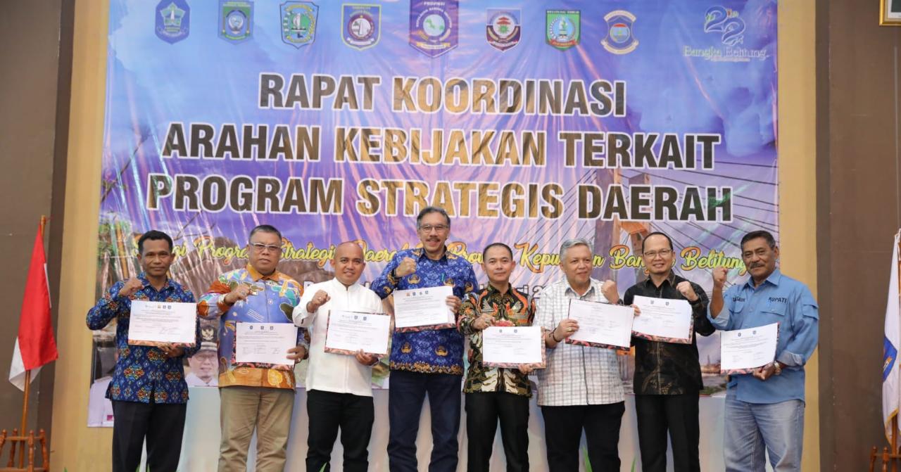 Buka Rakor dengan Pemkab/Pemkot se-Babel, Pj Gubernur Ridwan Djamaluddin Bahas Isu Strategis Pembangunan Daerah