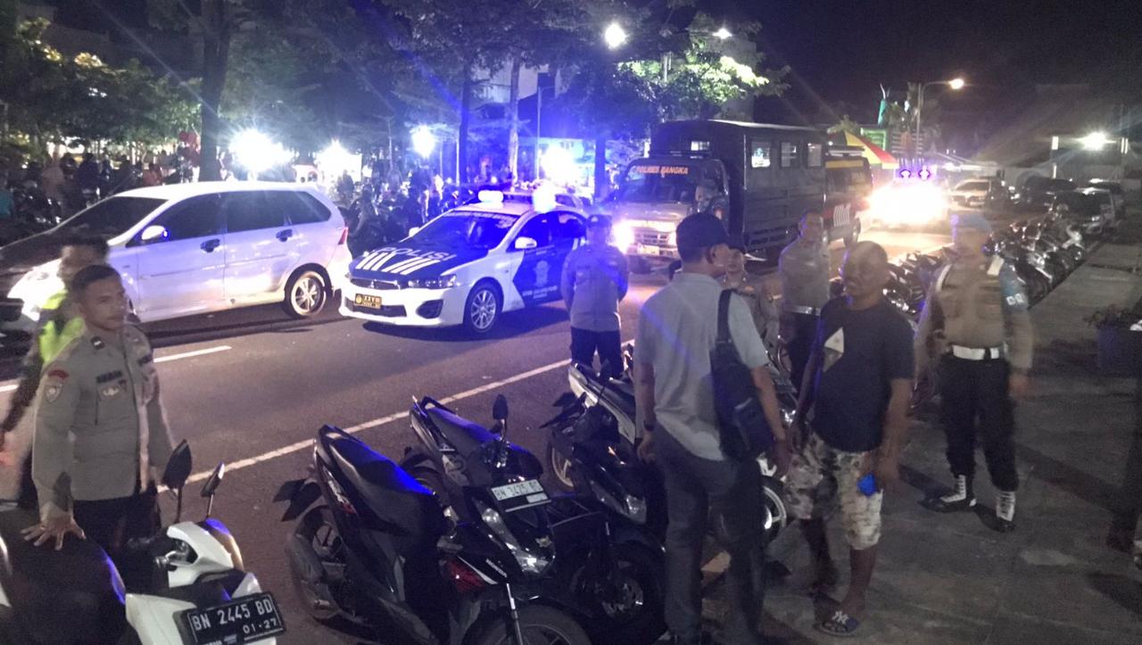 Gelar KRYD, Polres Bangka Dapati 2 Motor Masih Gunakan Knalpot Racing