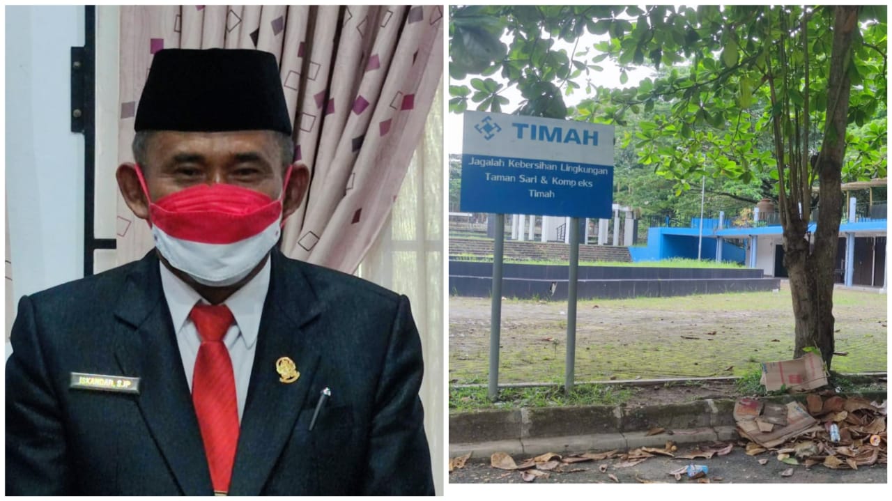 Melihat Taman Sari Terkesan Kumuh, Ketua DPRD Bangka Akan Panggil PT. Timah Gelar RDP