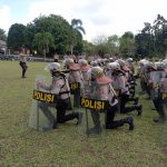 Hadapi Pemilu 2024, Polres Bangka Gelar Latihan Dalmas