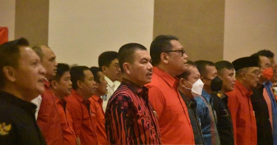 Pengurus Baru DPC, Repdem, TMP, dan Bamusi PDIP Pulau Bangka Resmi Dilantik