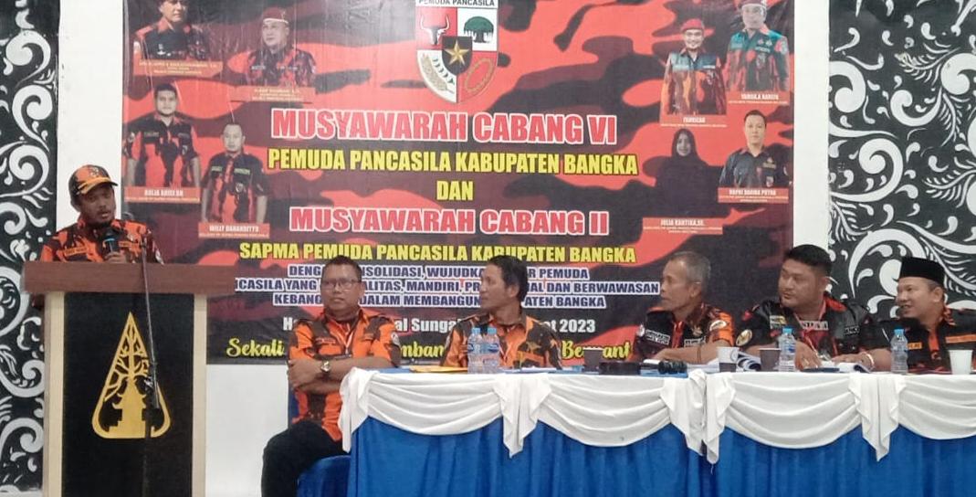 Secara Aklamasi, Verdy Nandy Terpilih Menjadi Ketua MPC Pemuda Pancasila Bangka Periode 2023-2027
