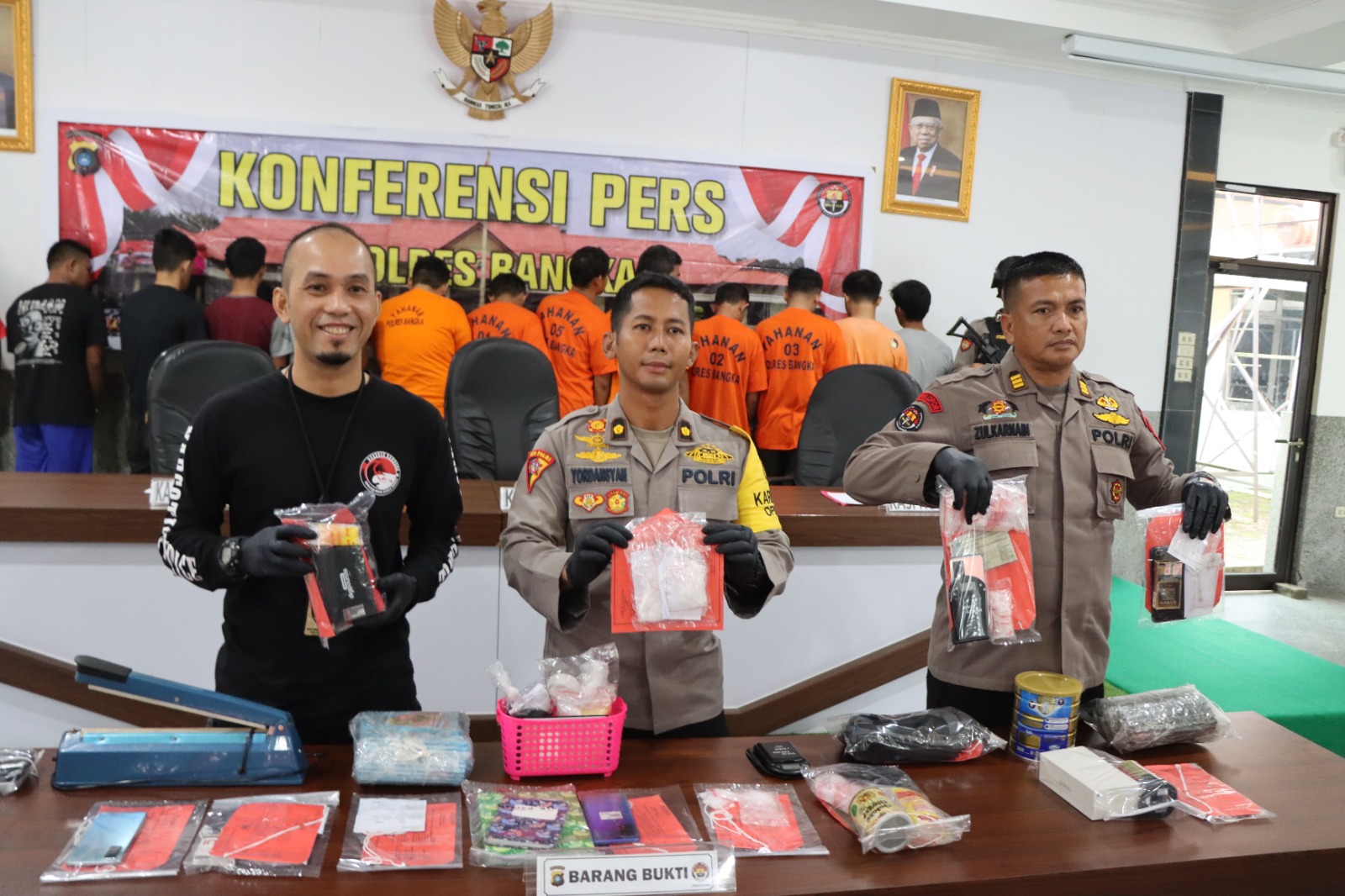 Gelar Operasi Antik Menumbing 2023, Polres Bangka Berhasil Tangkap 13 Pelaku