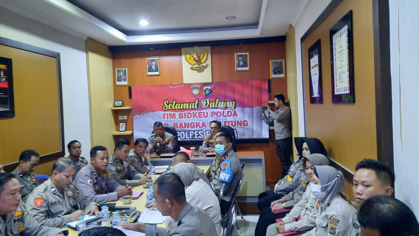 Bidkeu Polda Babel Sambangi Polres Bangka, gelar Supervisi Fungsi Keuangan