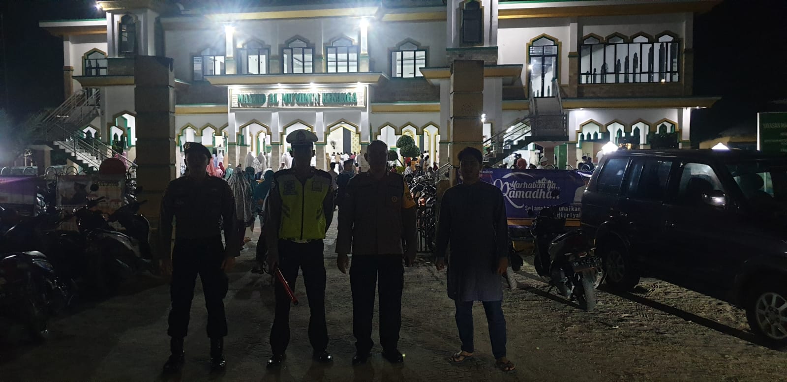 Berikan Rasa Aman dan Nyaman Umat Muslim, Polres Bangka Tempatkan Personil di Beberapa Masjid