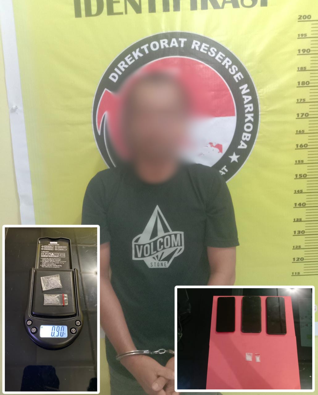 Simpan 2 Paket Sabu, RZ Akhirnya Digelandang ke Mako Polres Bangka Barat