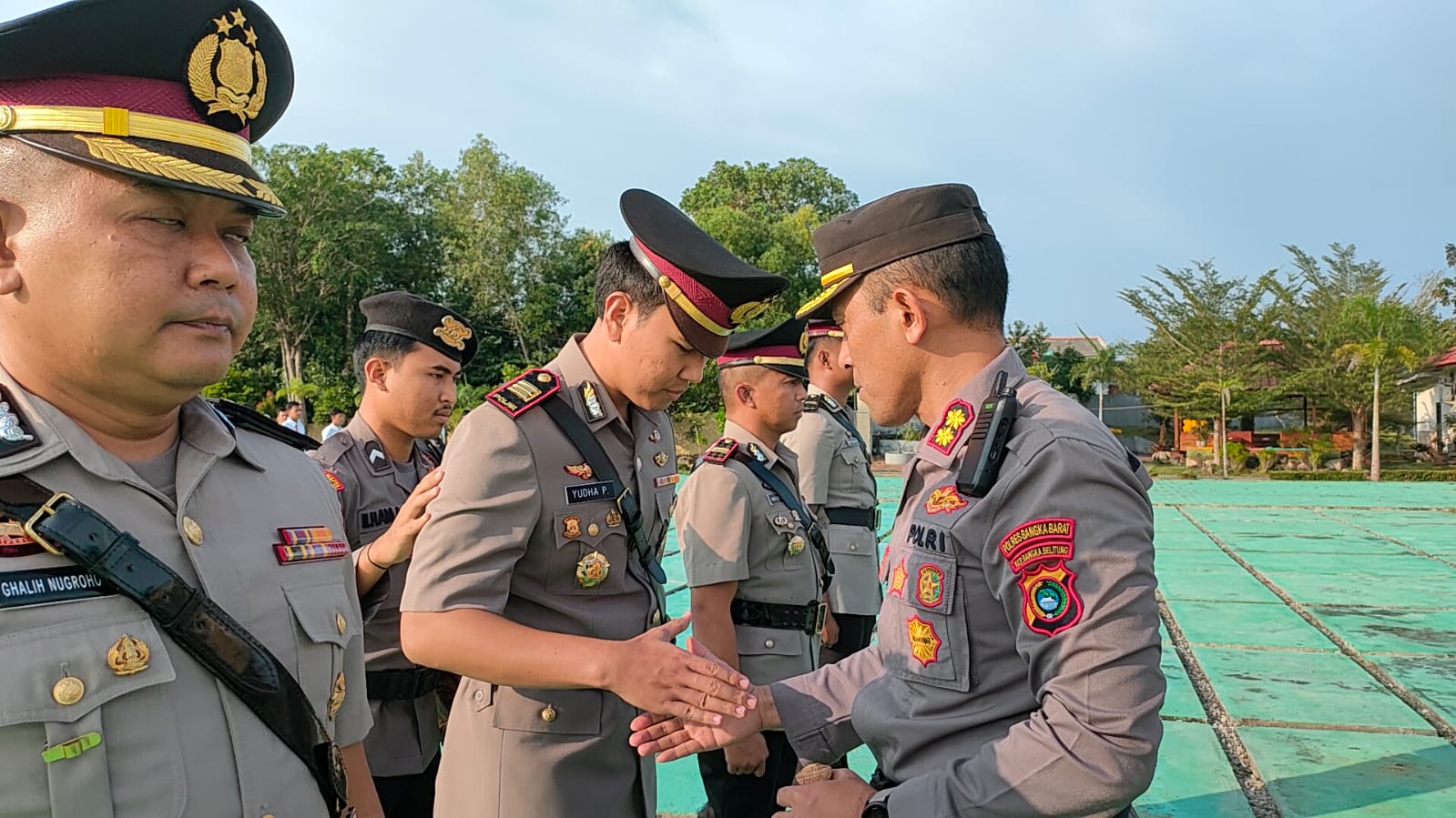 Kapolres Bangka Barat Pimpin Sertijab 2 Kapolsek