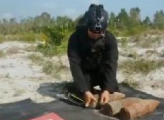 Brimob Polda Babel Musnahkan 20 Mortir Temuan Sisa Perang Dunia II