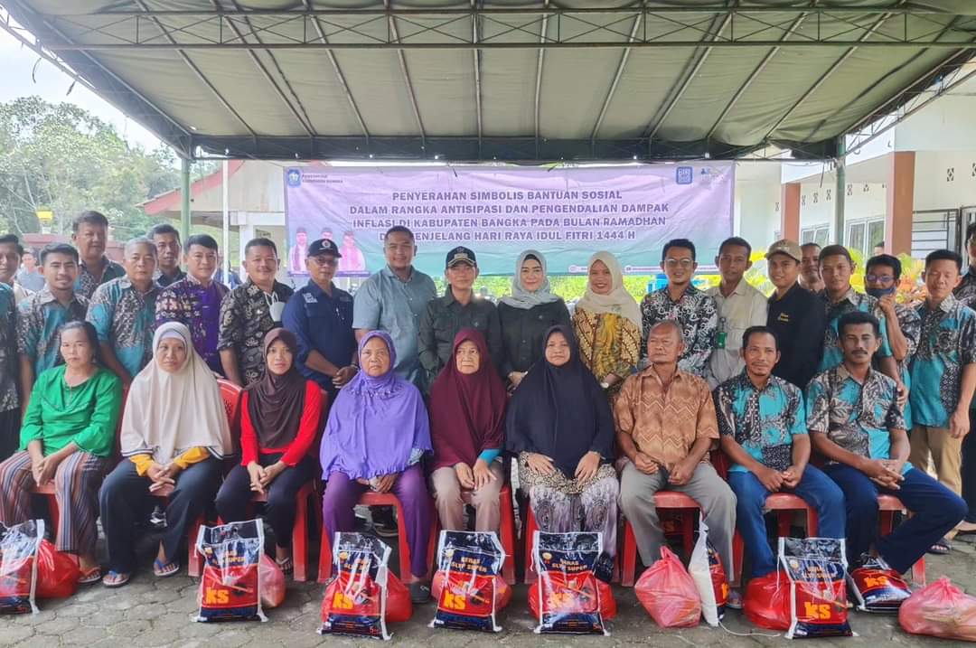 Hadapi Inflasi Jelang Idul Fitri, Pemkab Bangka Bagikan Bantuan Sosial Untuk Warga Belinyu