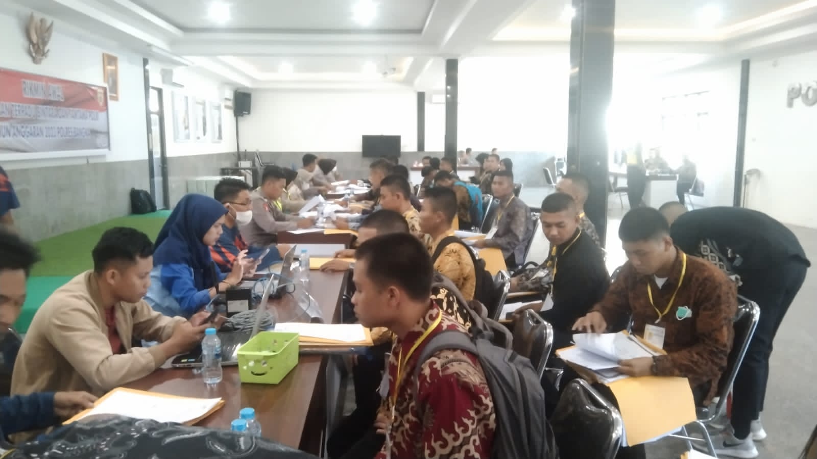 Ada 477 Pendaftar Ikuti Verifikasi Casis di Polres Bangka