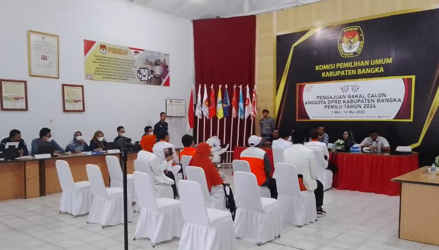 PKS Bangka Tercatat Partai Pertama Yang Ajukan Berkas Bacaleg di KPU Bangka