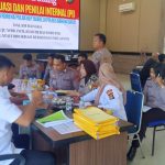 Tim Evaluasi dan Penilaian Internal Polda Babel Lakukan Penilaian dan Evaluasi Zona Integritas di Polres Bangka Barat
