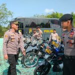 Bersiap Hadapi Pemilu 2024, Polres Bangka Barat Gelar Apel Sarana dan Prasarana