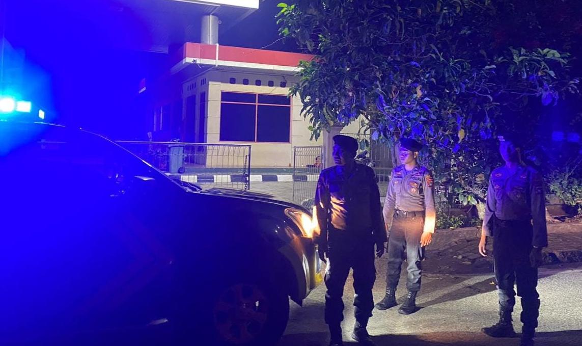 Ciptakan Kamtibmas Yang Kondusif, Samapta Polres Bangka Gelar Patroli Bluelight