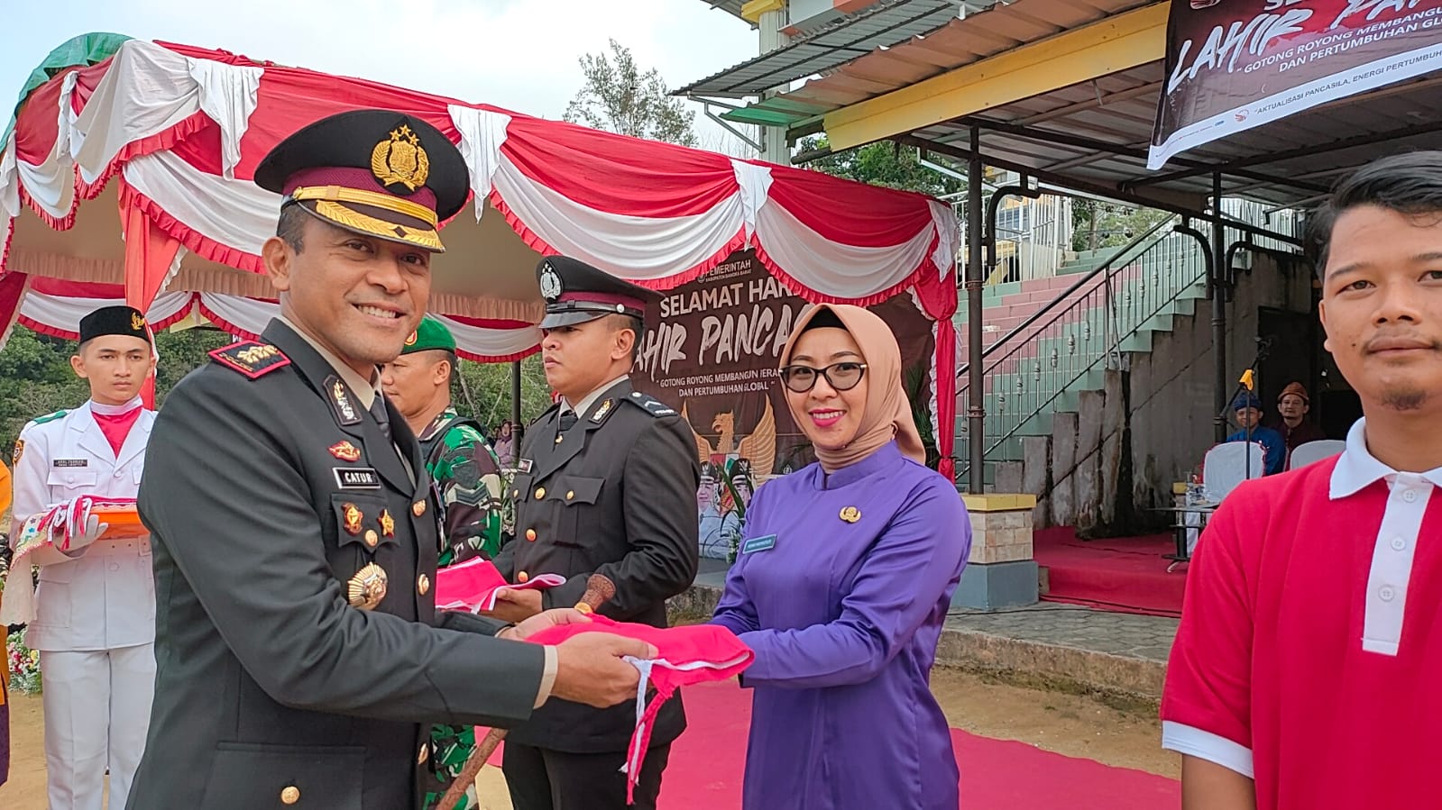 Kapolres Bangka Barat Hadiri Upacara Hari Lahir Pancasila