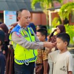 Edukasi Sejak Usia Dini, Satlantas Polres Bangka Giat POCIL di SDN 13 Sungailiat