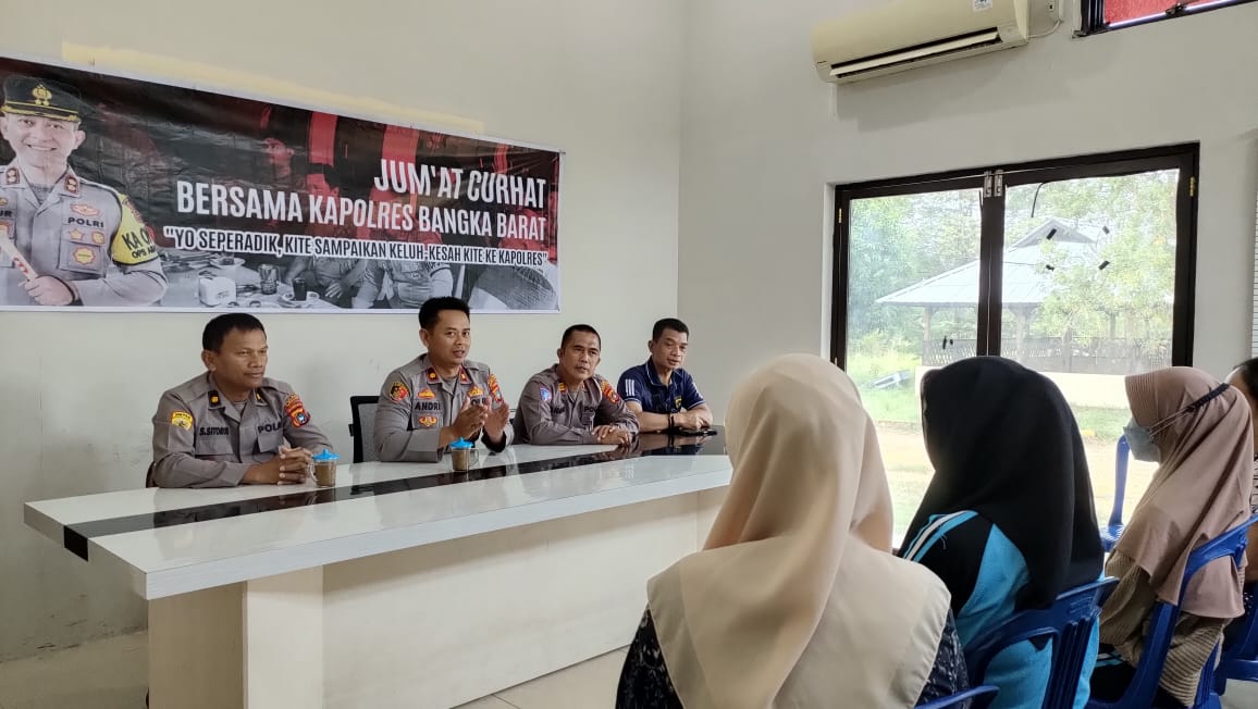 Lewat Jumat Curhat, Polres Bangka Barat Ajak Masyarakat Tertib Berlalu Lintas