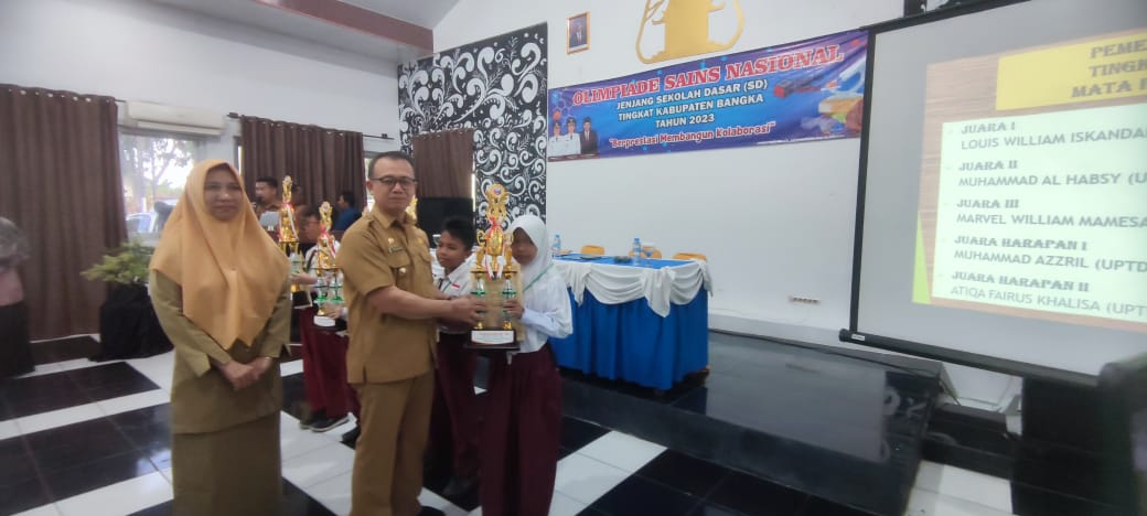 Wabup Bangka Buka Olimpiade Sains Nasional Jenjang SD Tingkat Kabupaten Bangka 2023