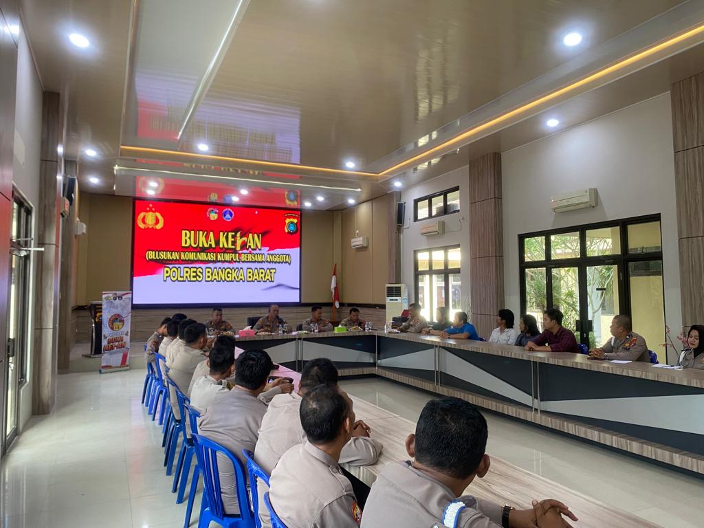 Serap Aspirasi Anggota, Polres Bangka Barat Adakan Program Buka Keran