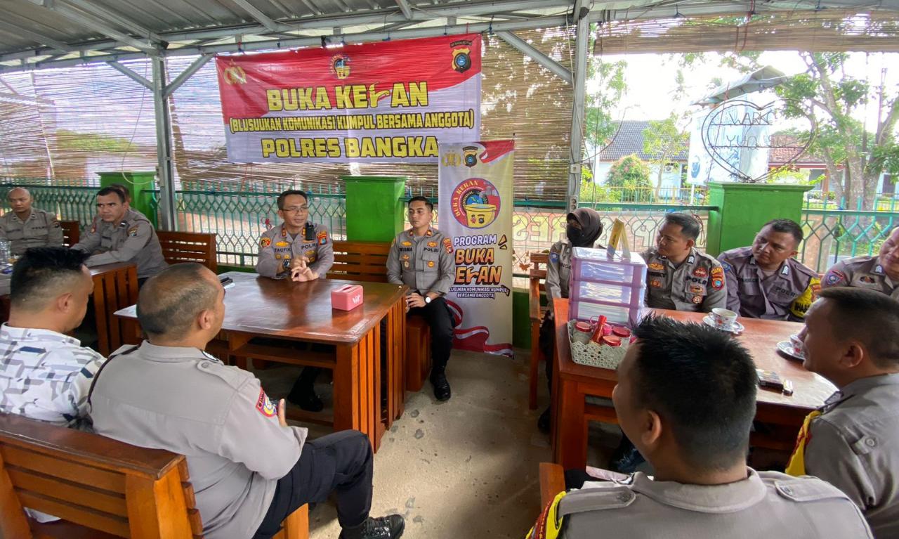 Gelar Buka Keran, Kapolres Bangka Beri Motivasi ke Personil